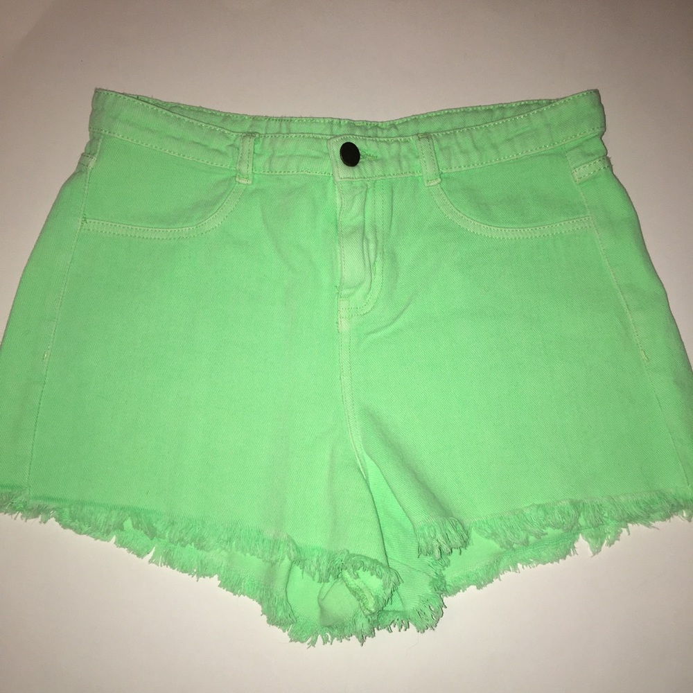Neon Green Shorts